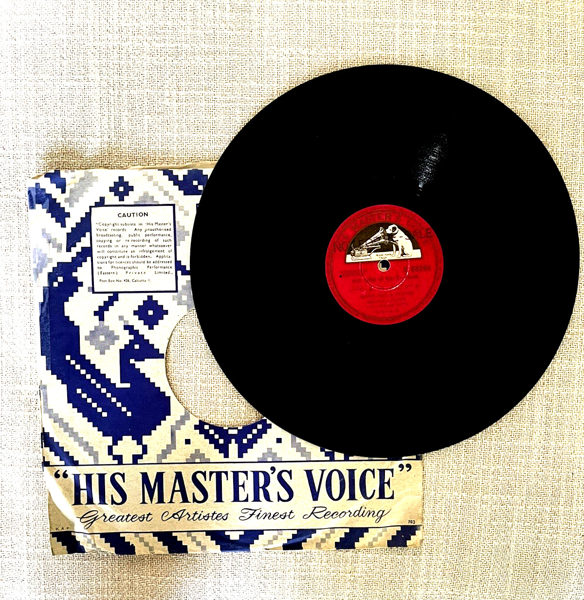 NATIONAL Hindi  78 rpm 2 songs by National Poet Ramesh Gupta & Sung by Mohd.Rafi