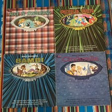 Walt Disney's Vinyl Lot of 4 Vintage Disneyland LP Records / Storybooks 1960's picture
