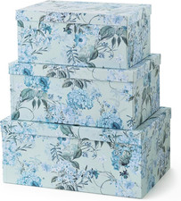 - Springtime Joy Decorative Storage Boxes with Lids, Set of 3 picture