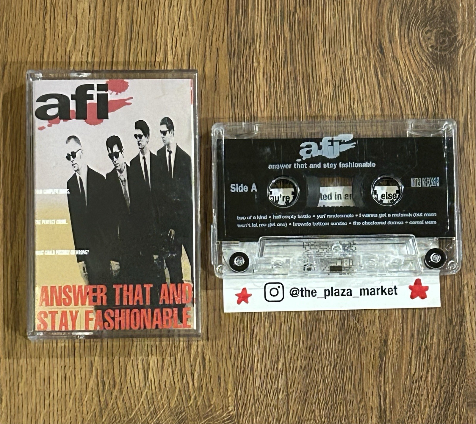 AFI Answer That Stay Fashionable Cassette Tape rare 1997 release A Fire Inside