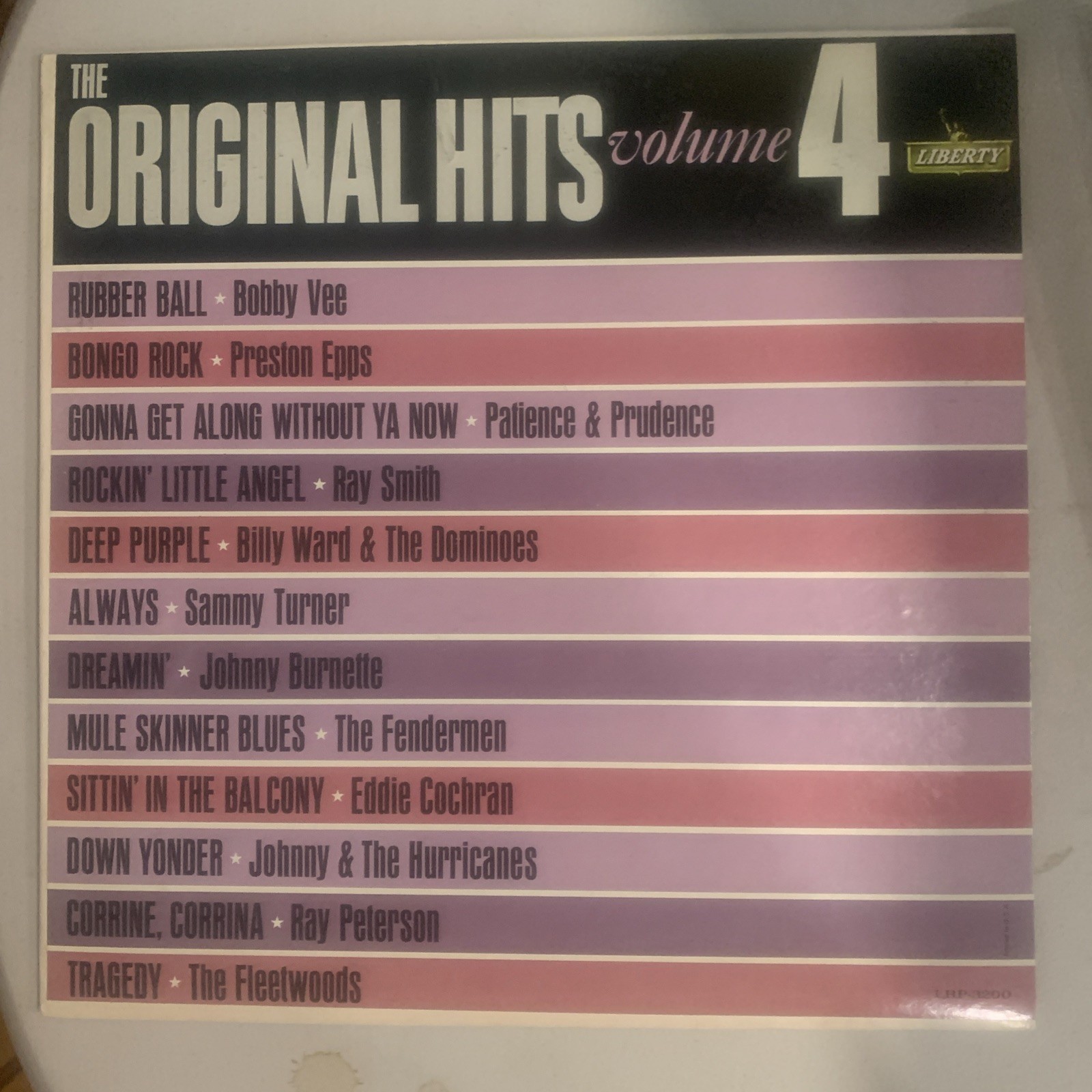 Various, LP, Mono, VG+, The Original Hits Volume 4, LRP-3200