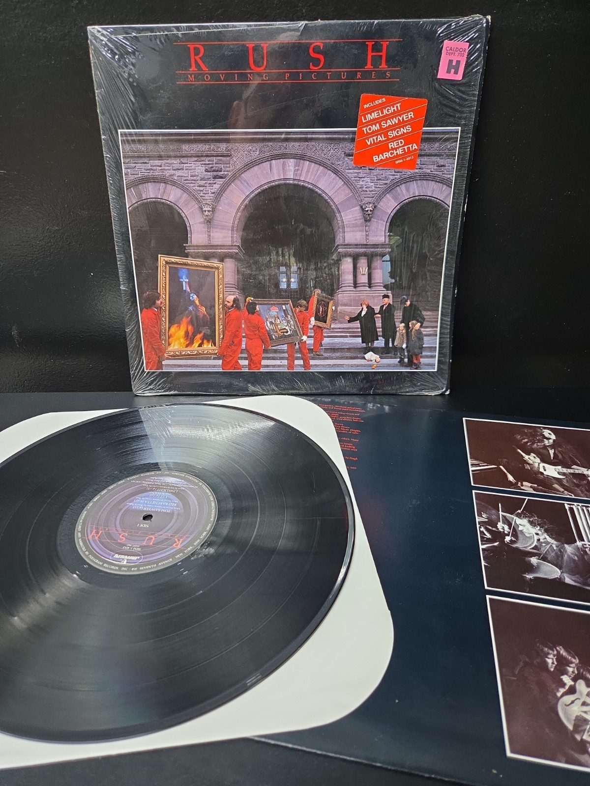 Rush Moving Pictures Lp Vinyl 1981 1st 'RL' Press Shrink/Hype/Insert EX/EX