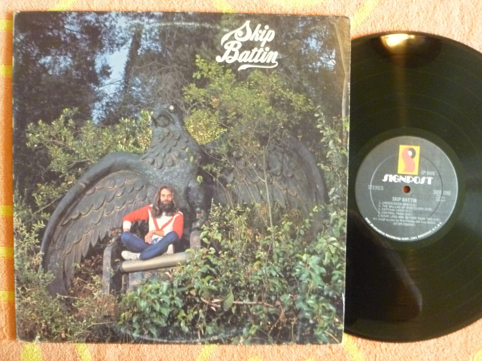 SKIP BATTIN Self Titled LP Signpost 1972 Country Rock