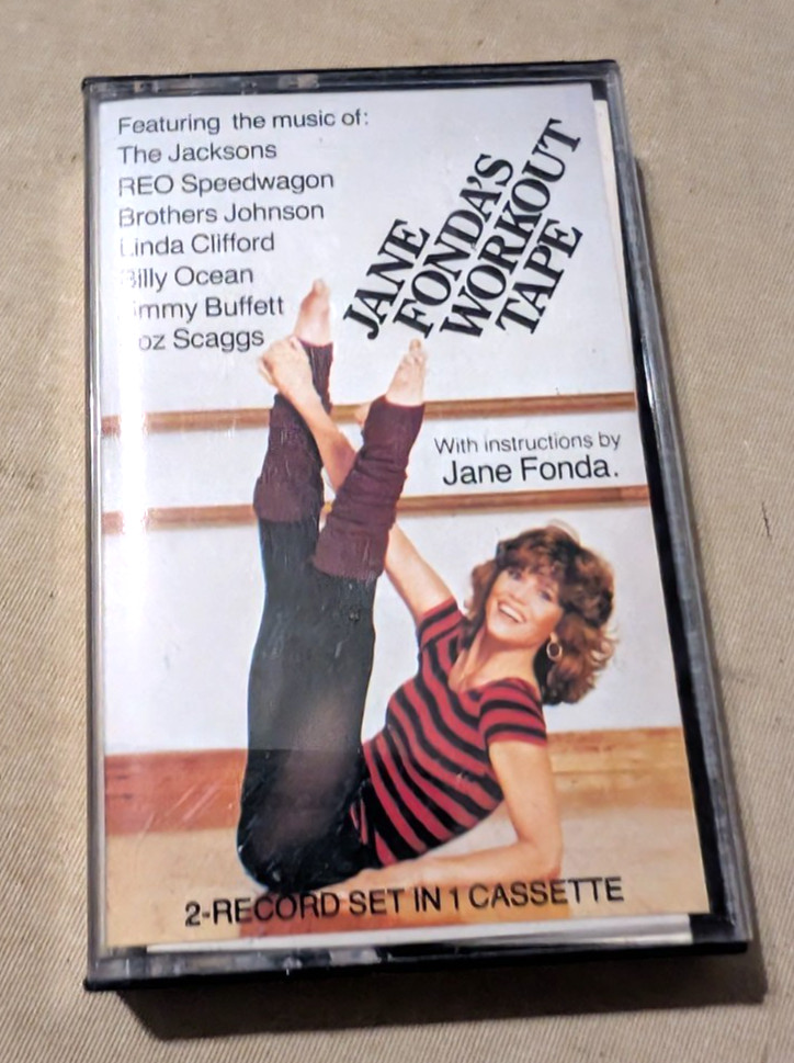 vintage 1981 Jane fonda's workout cassette tape