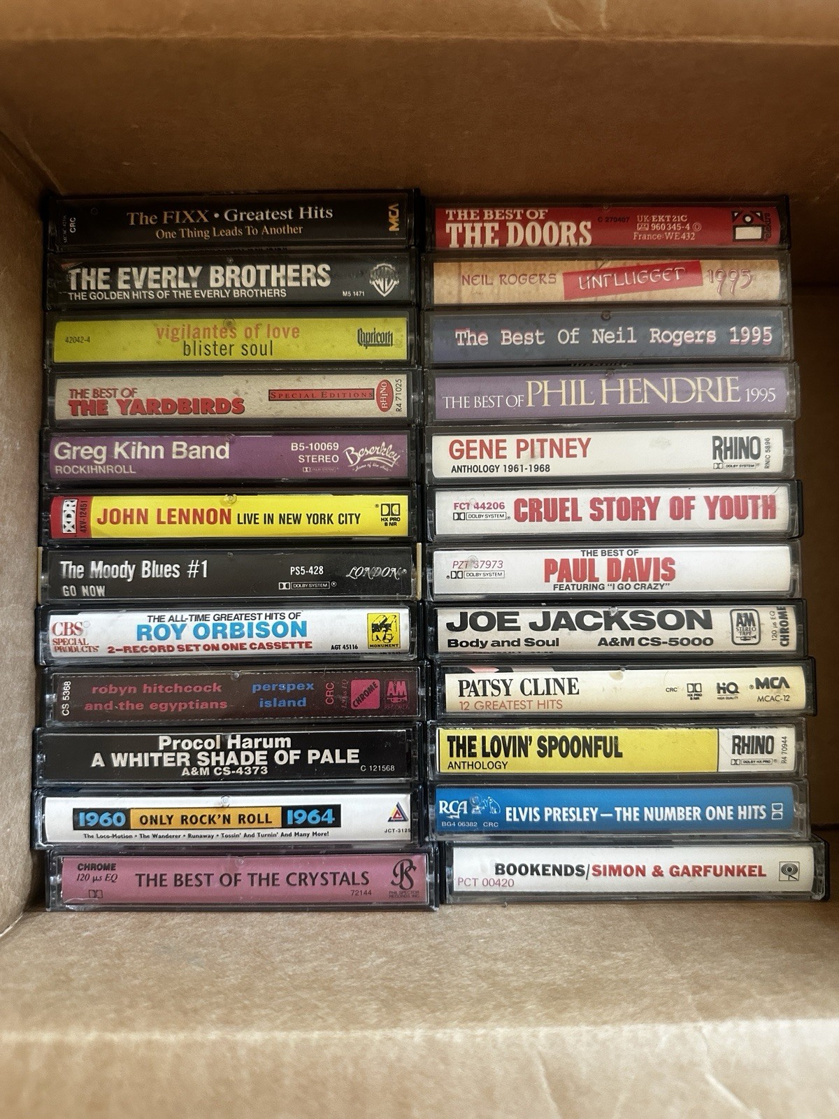 Lot of 75 Cassette Tapes Various Artists In Good Condition