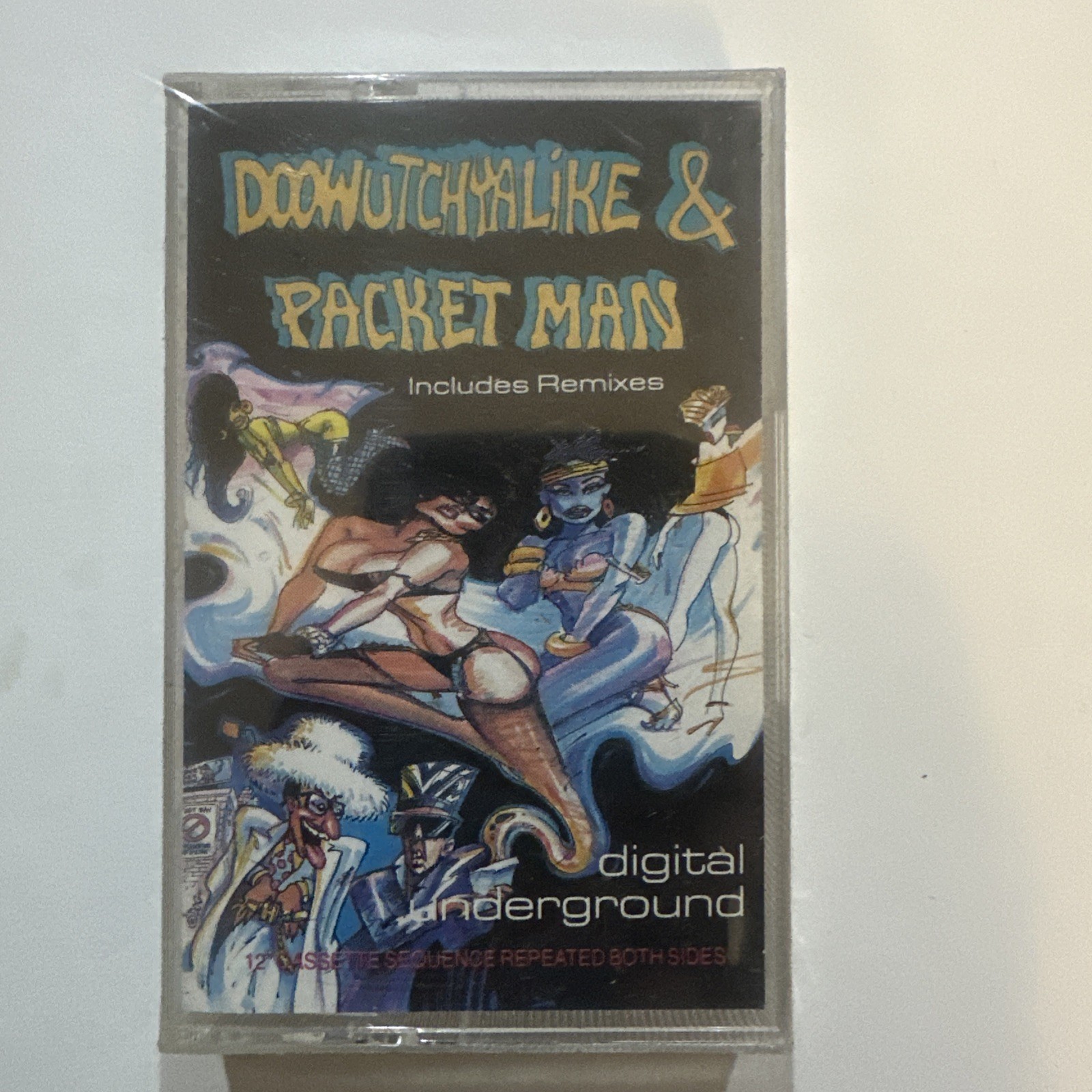 Digital Underground Doowutchyalike & Packet Man + Remixes Rare 1990 OG Cassette 