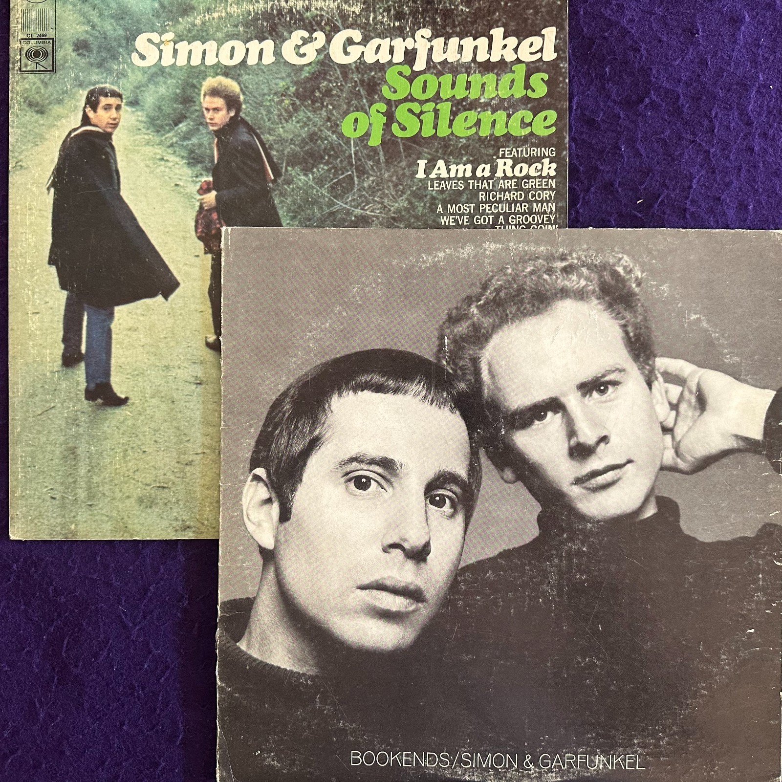 2x LOT Play Tested EX ~ SIMON & GARFUNKEL Sounds Of Silence / Bookends 2LP 2 EYE