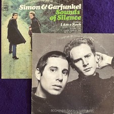 2x LOT Play Tested EX ~ SIMON & GARFUNKEL Sounds Of Silence / Bookends 2LP 2 EYE picture