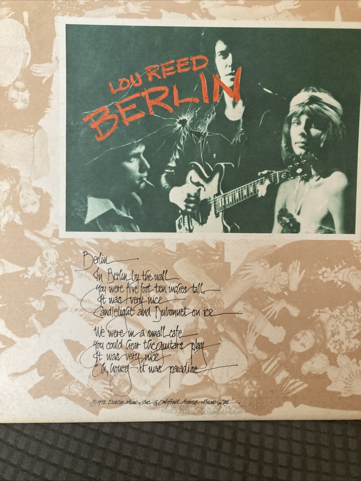 Lou Reed Berlin…like New Never Played..small Cut Out Top Right Includes Booklet
