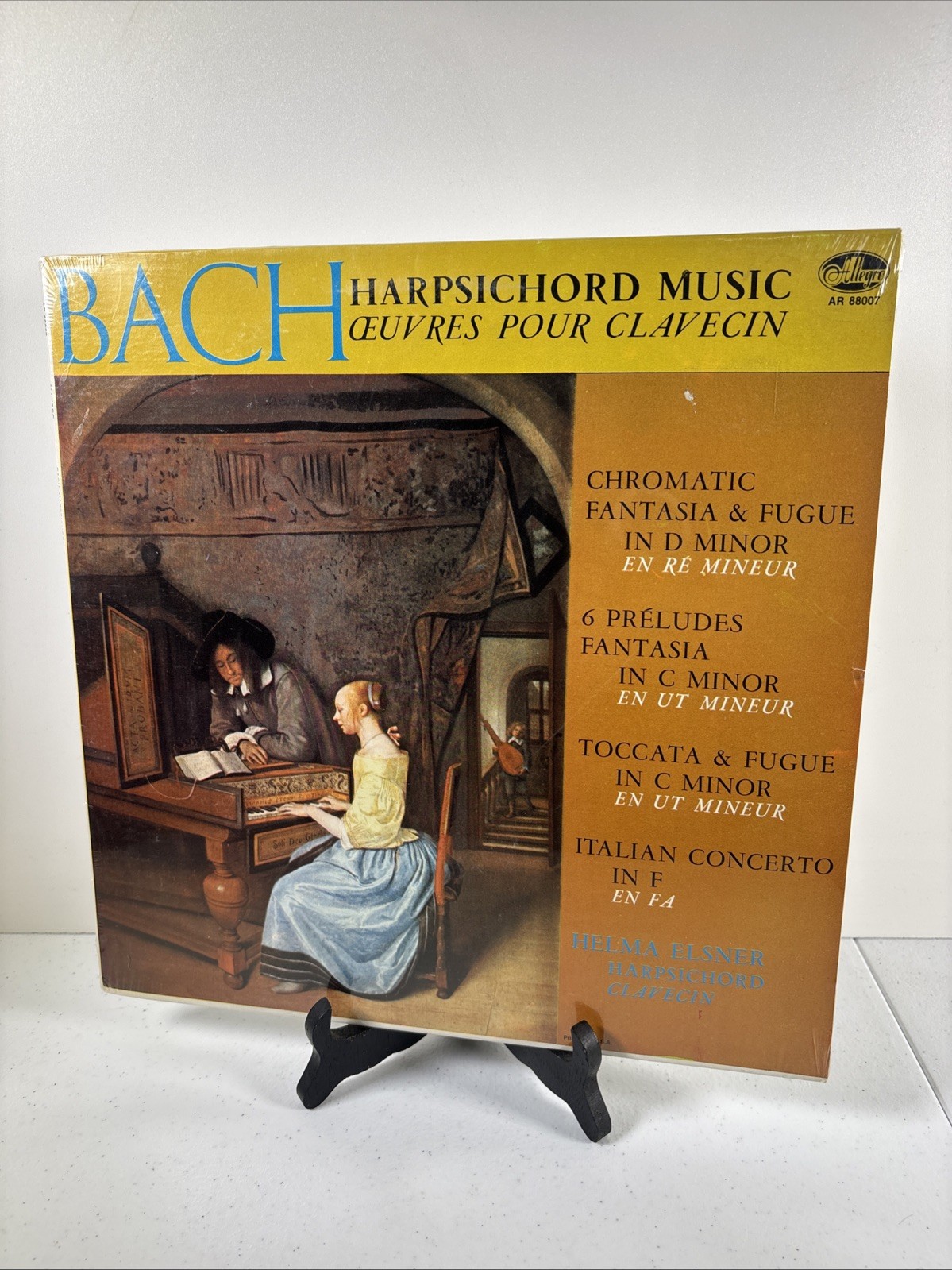 J.S. Bach Harpsichord Music-Elsner - Vinyl Record Allegro AR-88007