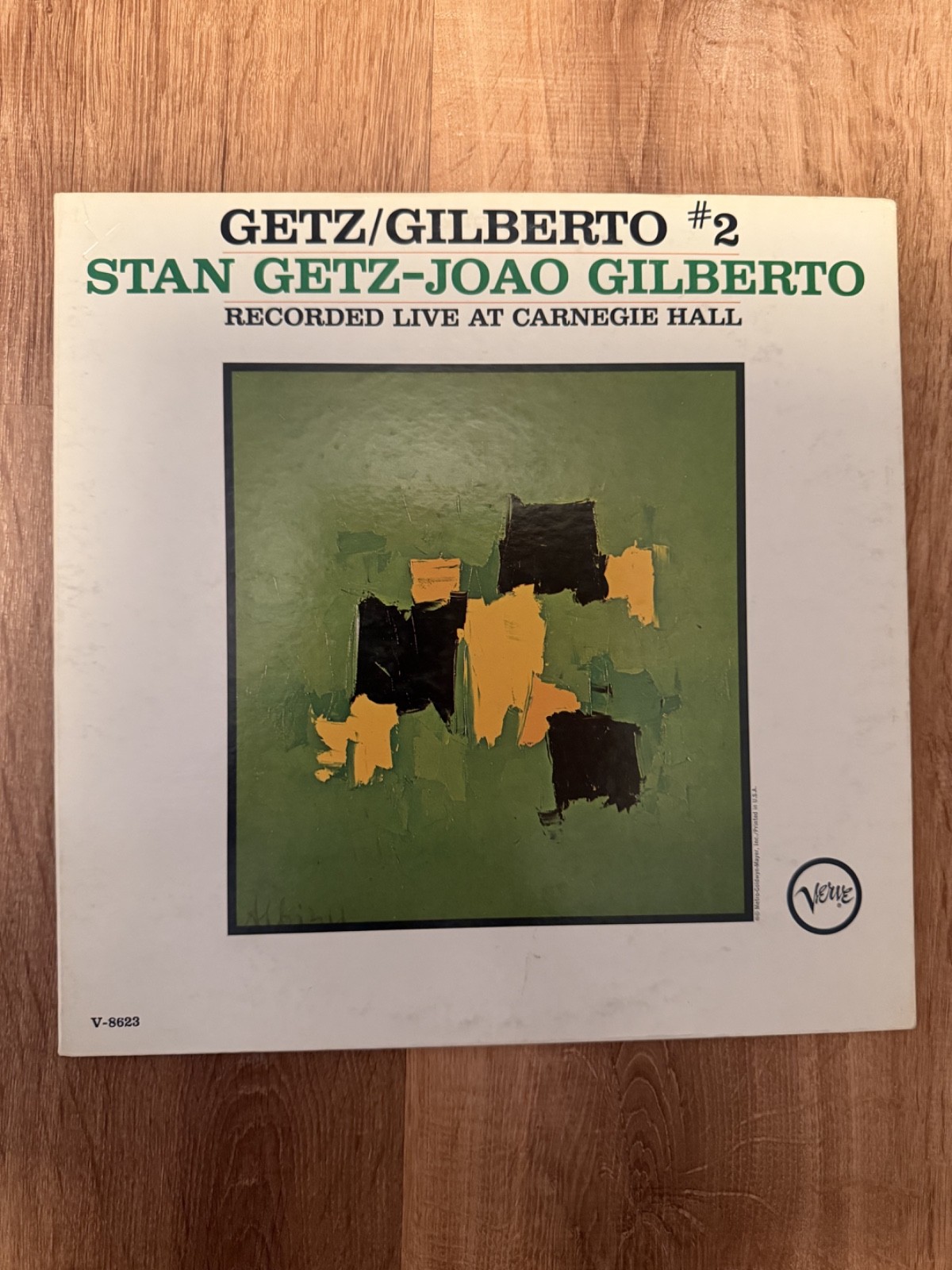 Stan Getz Joao Gilberto Getz Gilberto 2 Live Carnegie Hall 1966 US LP V-8623 Mon