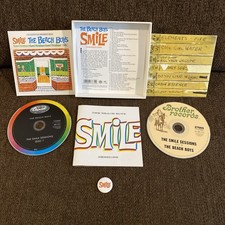 Smile Sessions by The Beach Boys (CD, Booklet, Poster, 2011) w/Smile Button picture