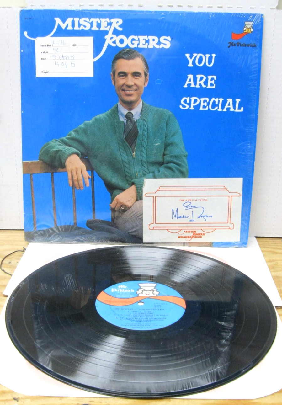 Mister Rogers - You Are Special SIGNED by Fred Rogers LP w/ Shrink 1981, SPC5147