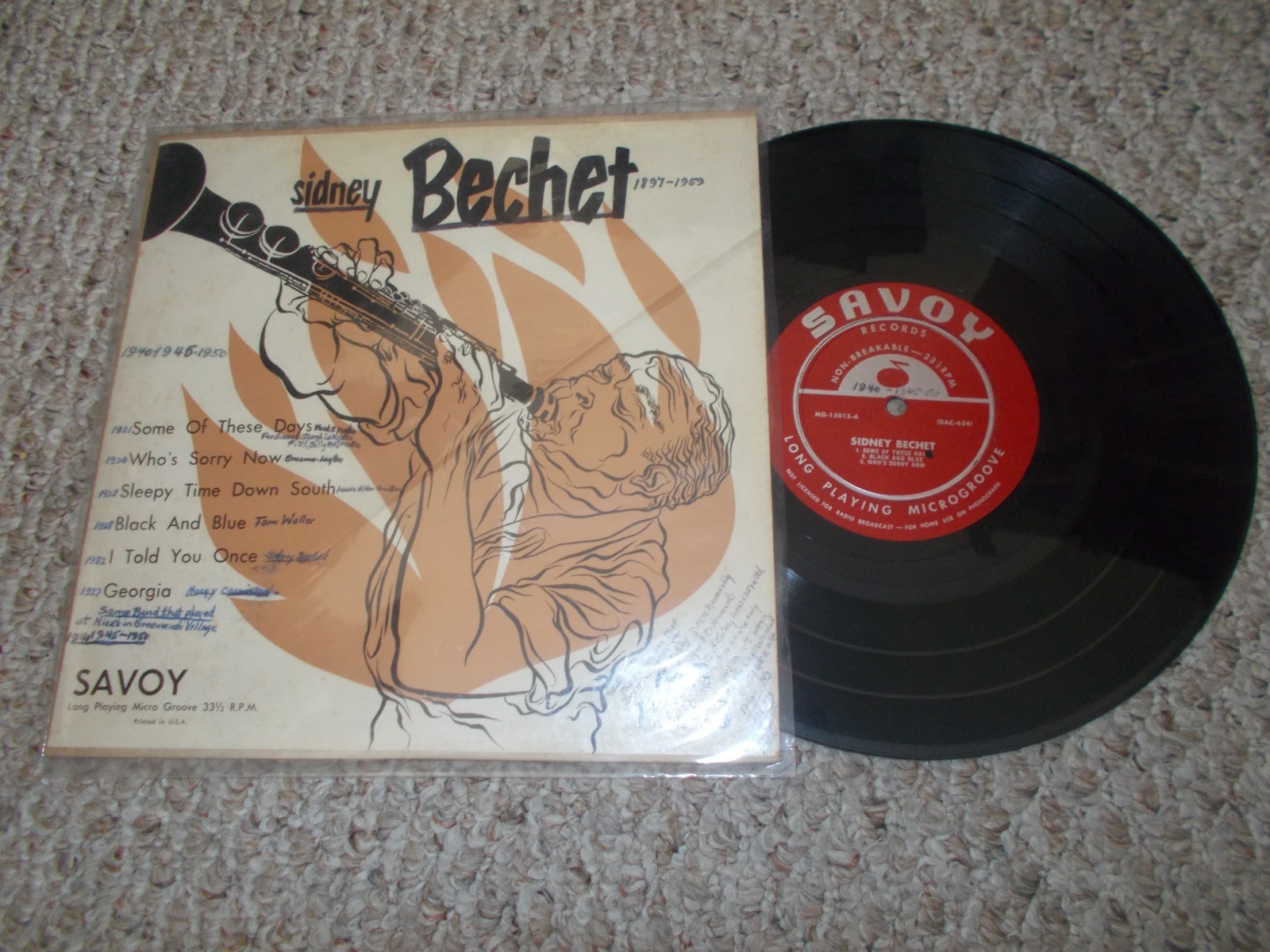 SIDNEY BICHET  SELF TITLED ORG 10\