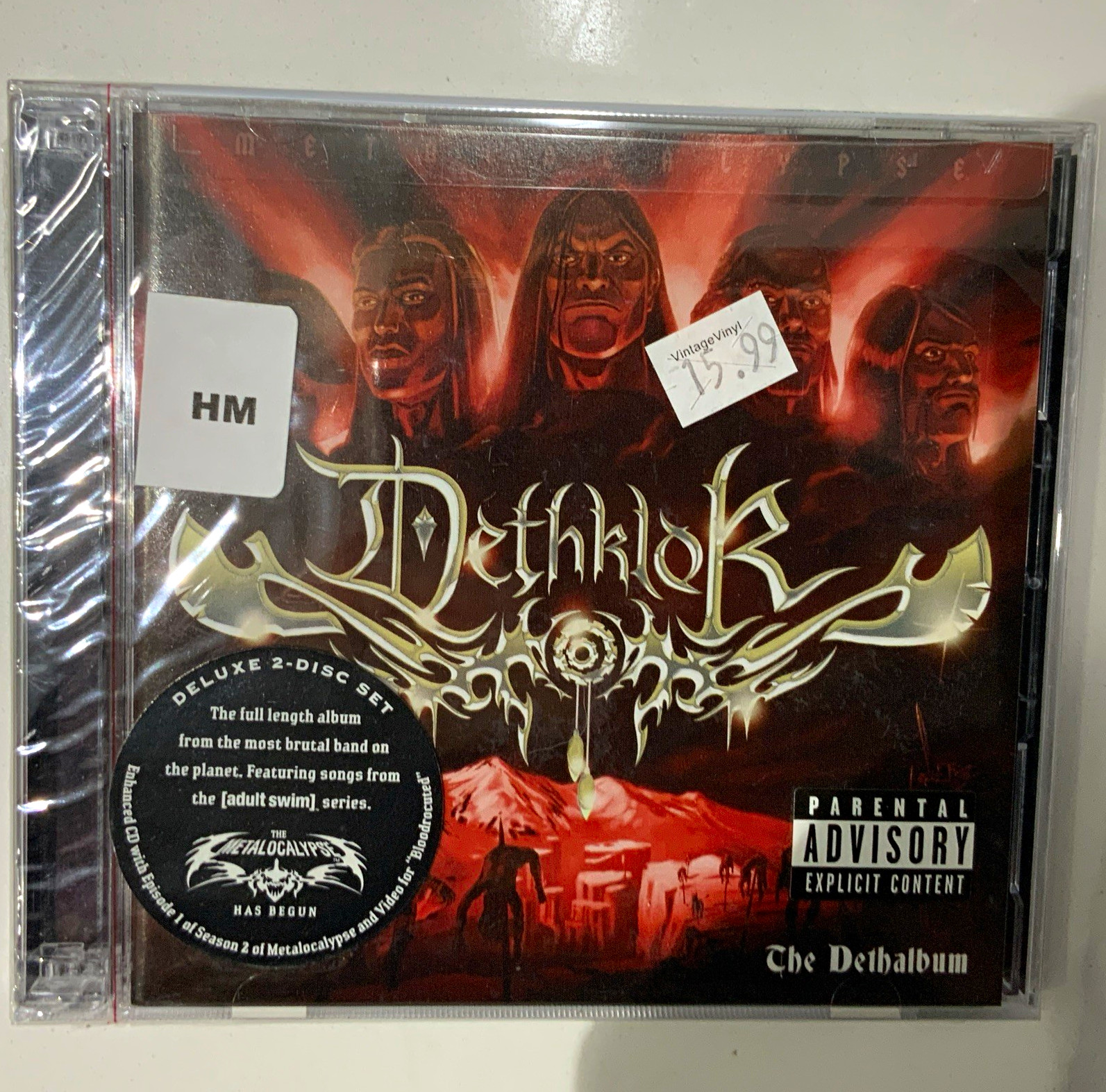 Dethklok The Dethalbum CD 2007 Deluxe 2-Disc Enhanced [adult swim] 384-460-003-2