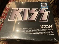 KISS “ICON” 2023 BLACK SPLATTER VINYL LP, ALL THE HITS,  NEW SEALED picture
