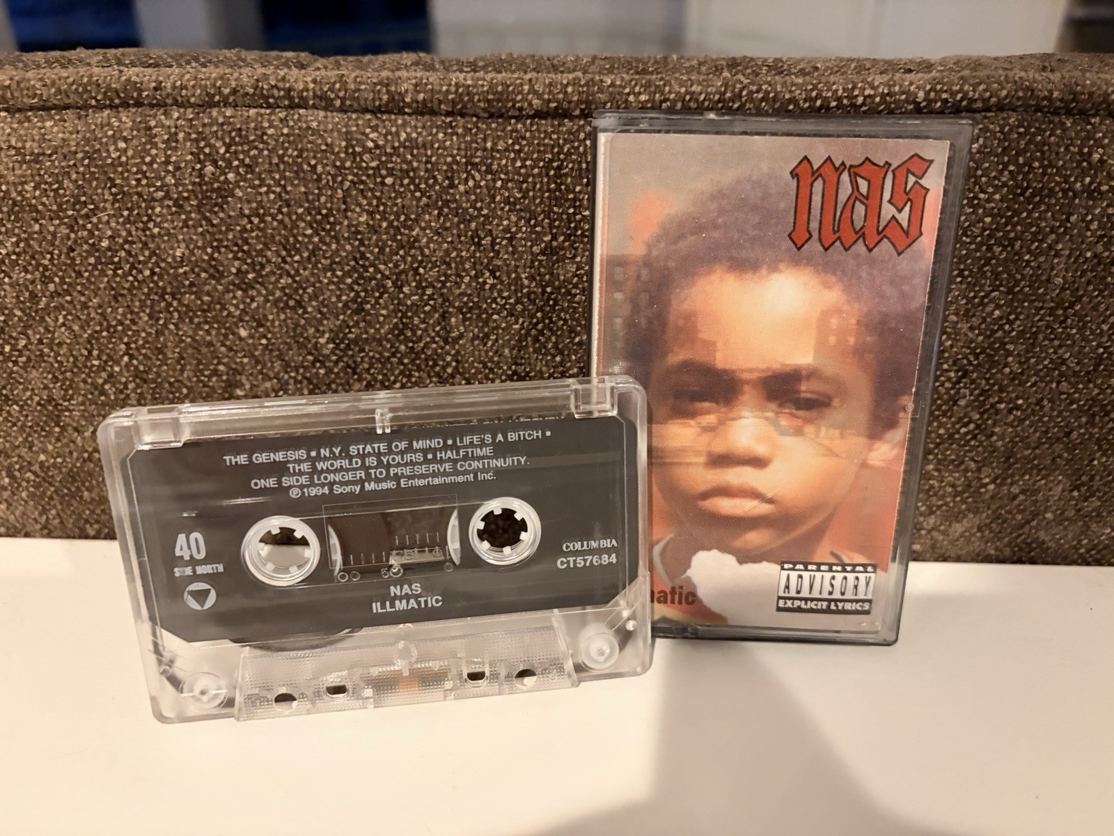 NAS Illmatic Cassette Tape 1994 Rap Hip Hop OG Columbia Rare Classic Tested VTG
