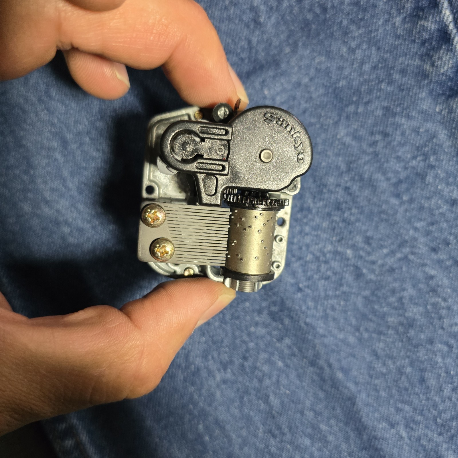 Vintage Sankyo 18 Note Music Box Movement Mechanism – America the Beautiful –...