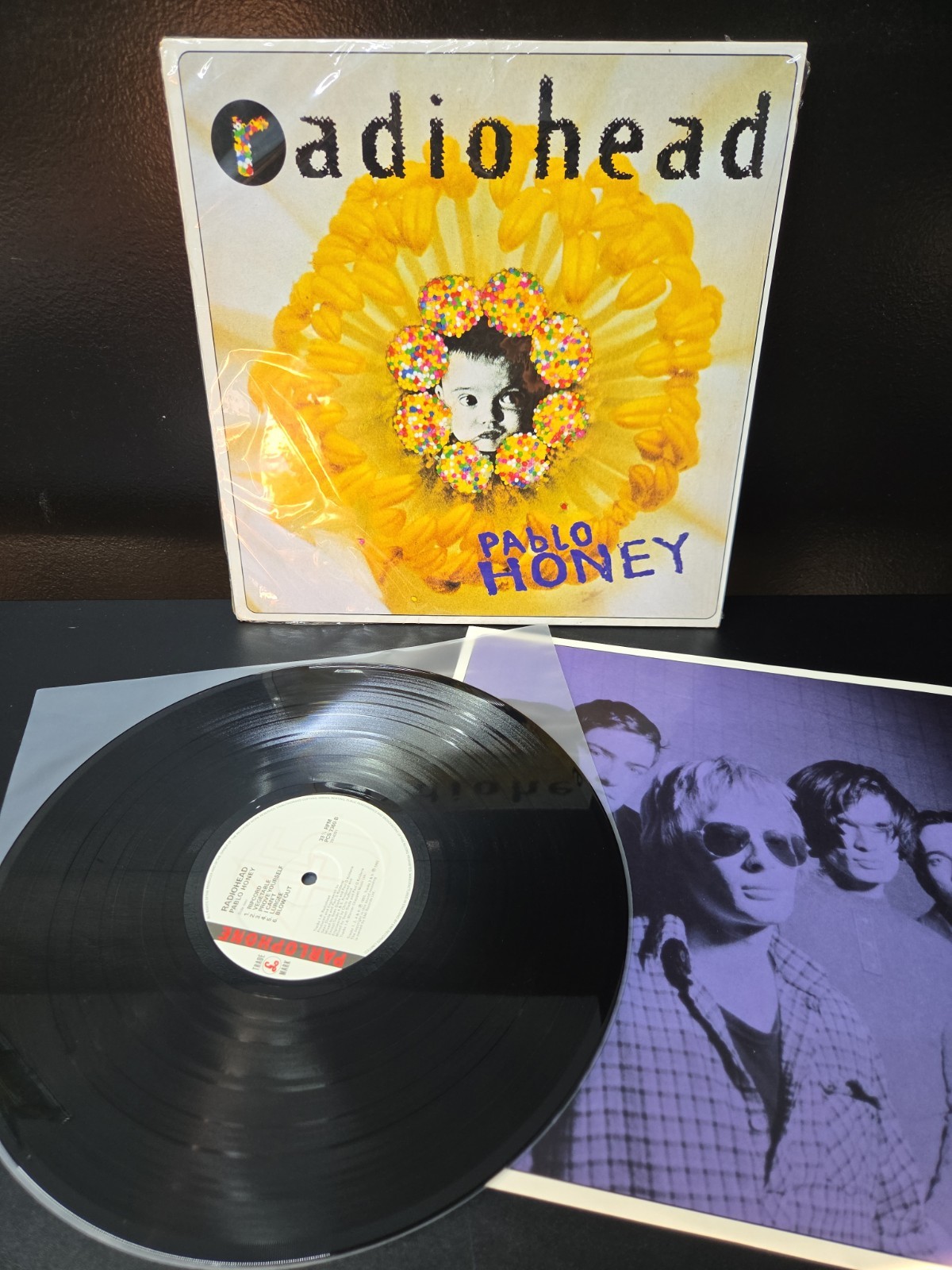 Radiohead Pablo Honey Lp Vinyl 1993 1st UK Press Shrink/Insert EX/NM-