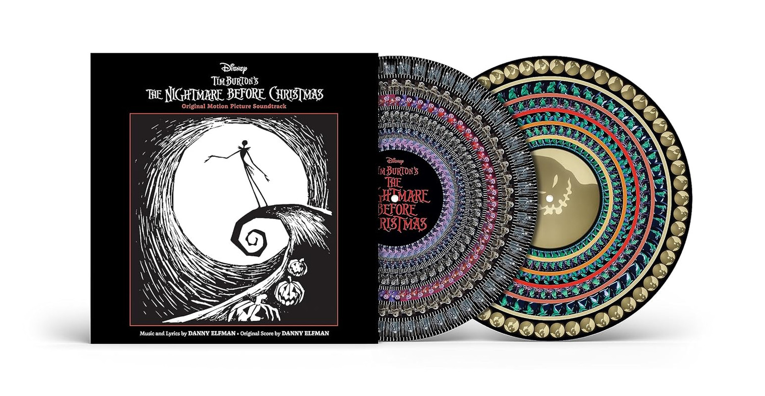 Nightmare Before Christmas Soundtrack Zoetrope Picture Disc 2LP Danny Elfman New
