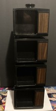 4 Vintage Sony Cassette Storage Carousel Tape  Organizers, Holds 80 tapes picture