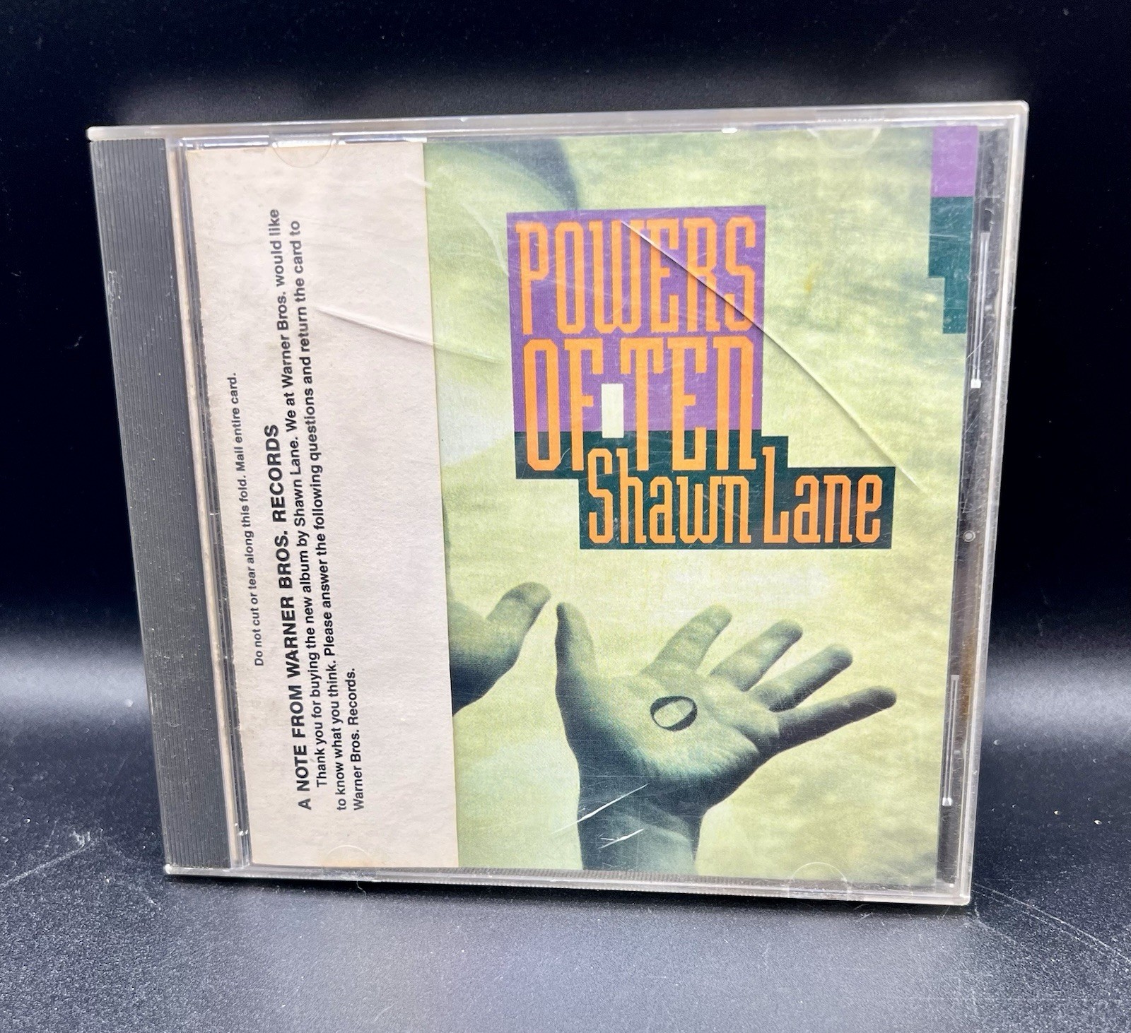 RARE Shawn Lane - Powers of Ten CD 1992 Shred Guitar Vai Satriani Buckethead