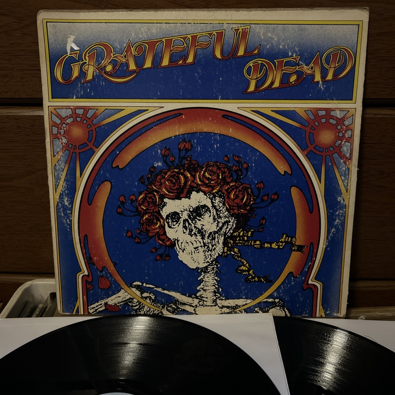 Grateful Dead Skull and Roses Vinyl by WARNER BROS 2WS-1935 2XLP Vg+
