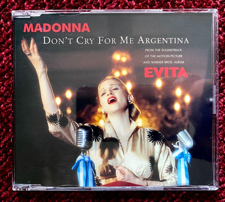 MADONNA EVITA PROMO CD EUROPE DON\'T CRY FOR ME ARGENTINA MOVIE BUENOS AIRIES LP