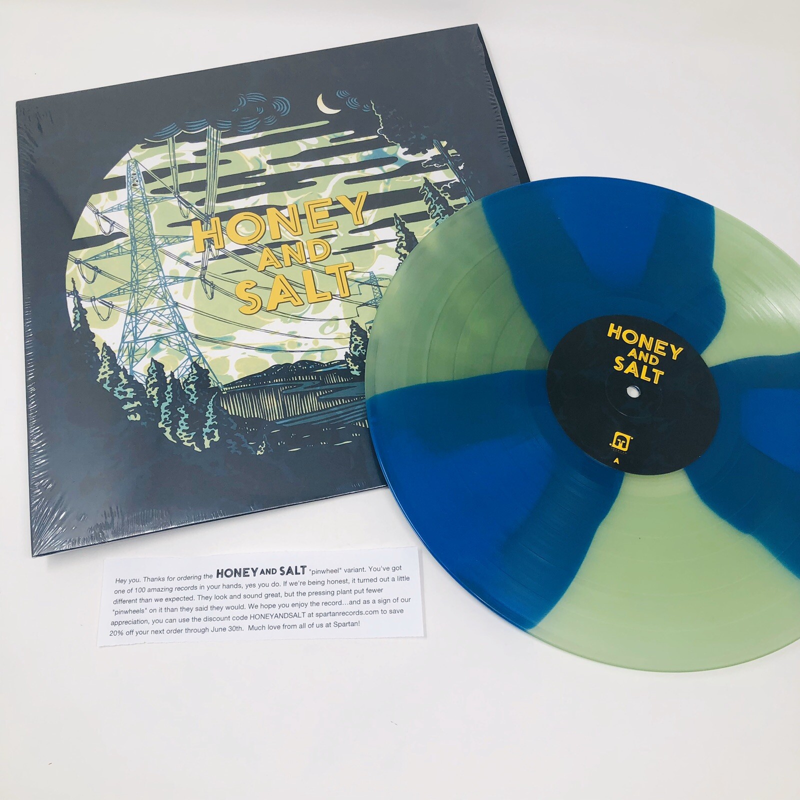 Honey And Salt HONEY AND SALT L Vinyl LP Record New, only 100 Pinwheel Pressed