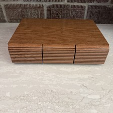 Vintage 3 Drawer Cabinet Cassette Tape Holder Storage - Holds 36 Tapes Classic picture