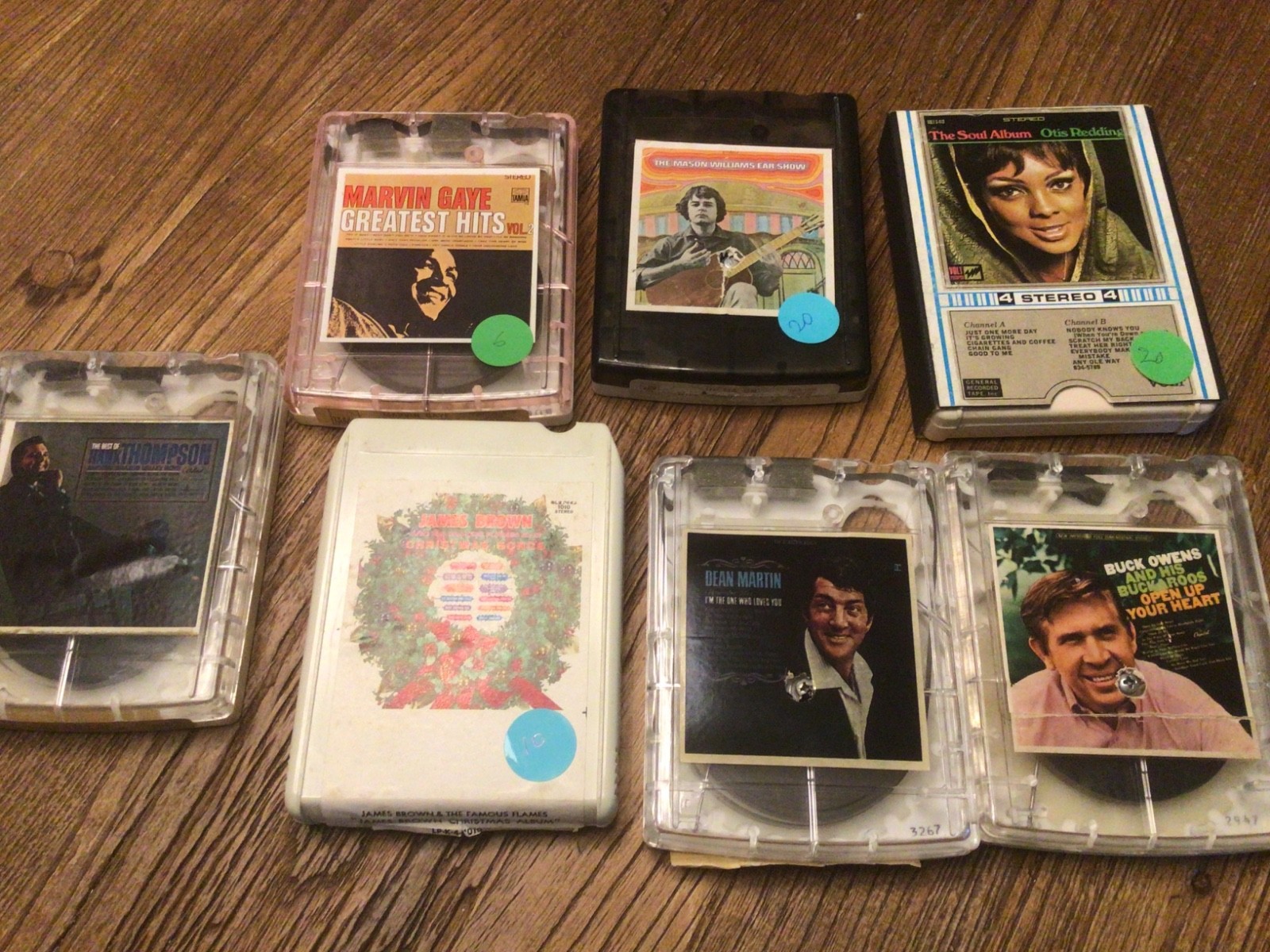 Lot of 6, 4 track tapes