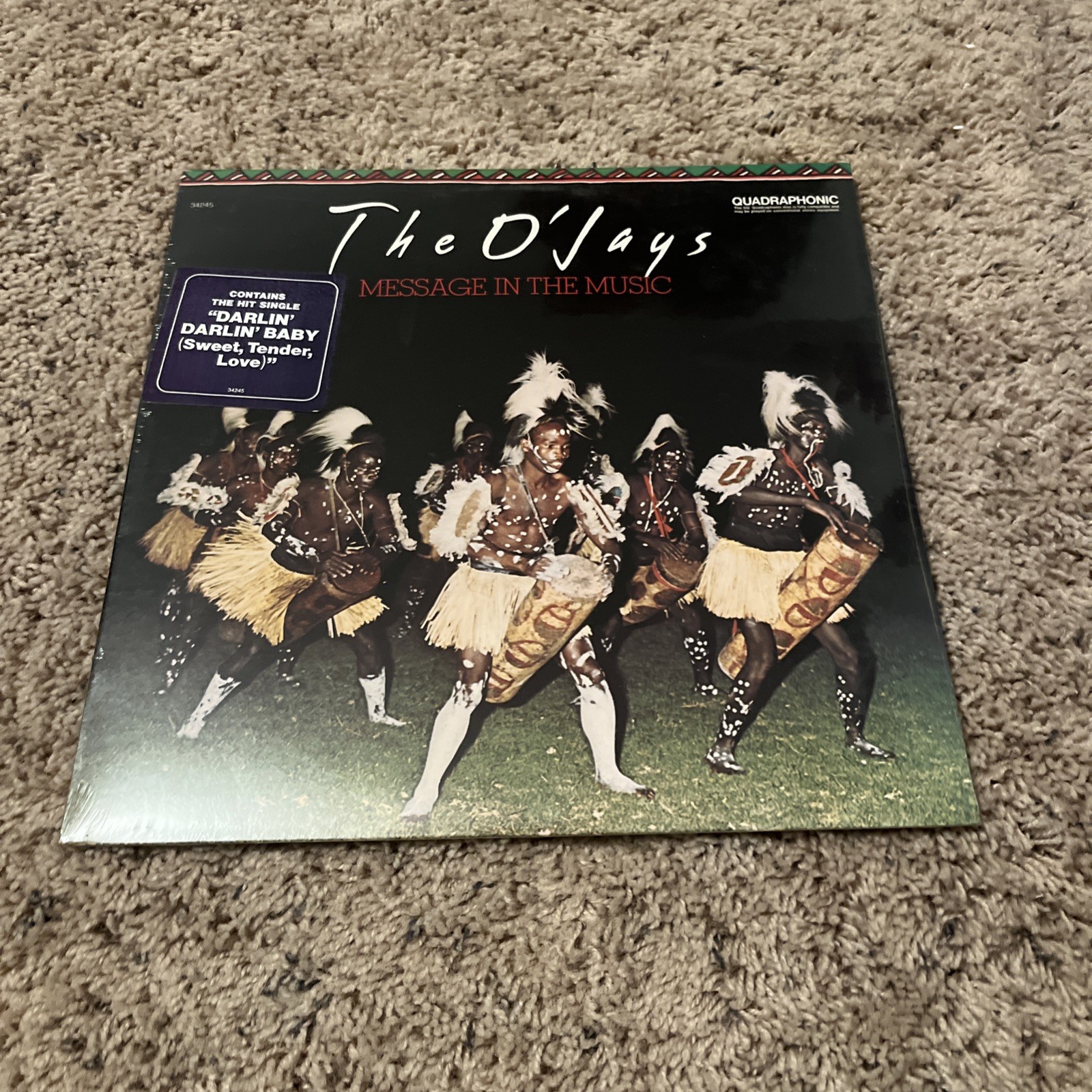 SEALED THE O\'JAYS Message in the Music \'77 LP R&B Soul Funk Quadrophonic HYPE