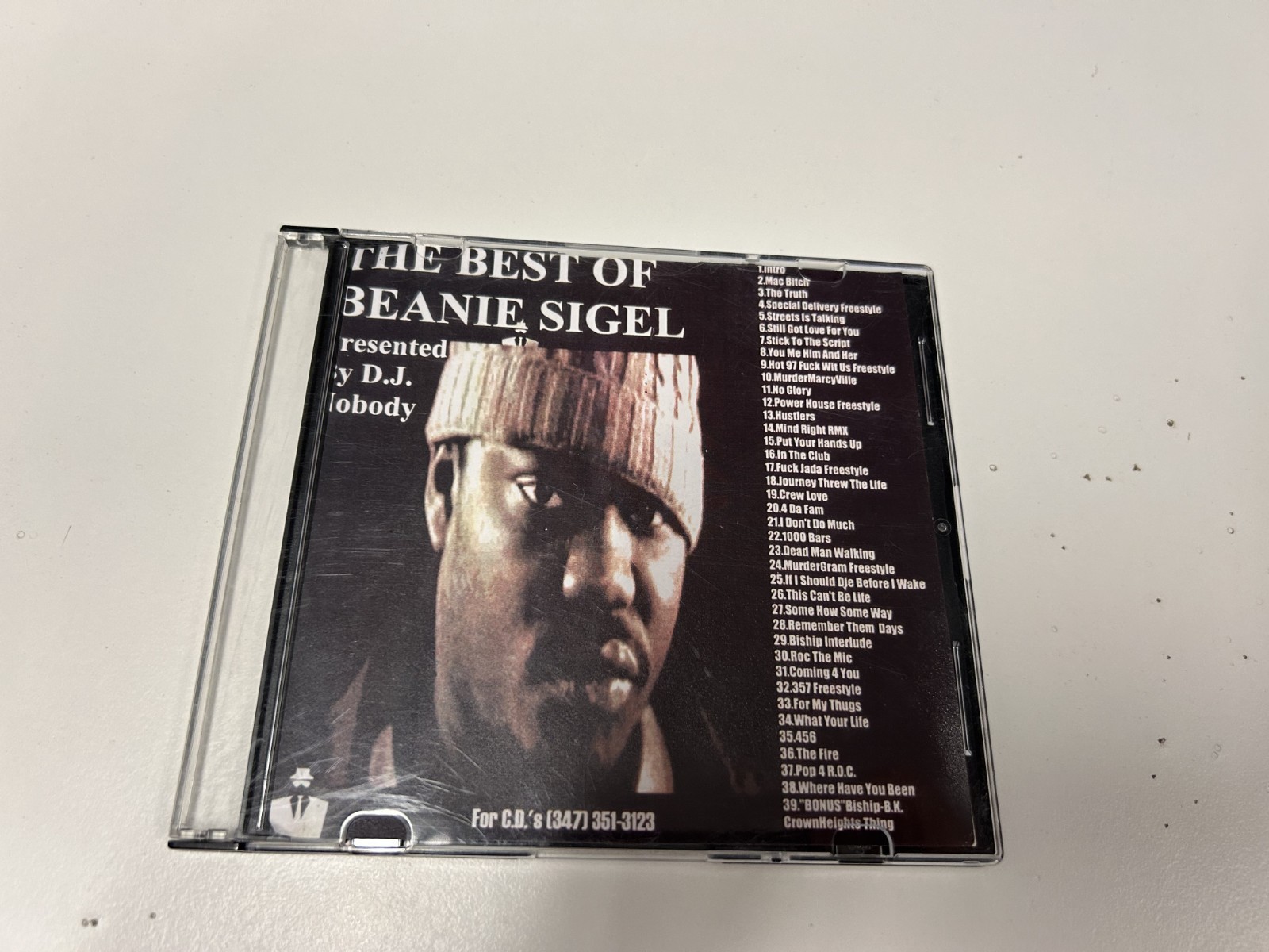 DJ NOBODY THE BEST OF BEANIE SIGEL RARE PHILLY MIXTAPE MIX CD STATE PROPERTY ROC
