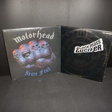 HEAVY METAL vinyl LOT x2 MOTORHEAD Iron Fist 2012 NM- + BLACK MASS LUCIFER 1971 picture