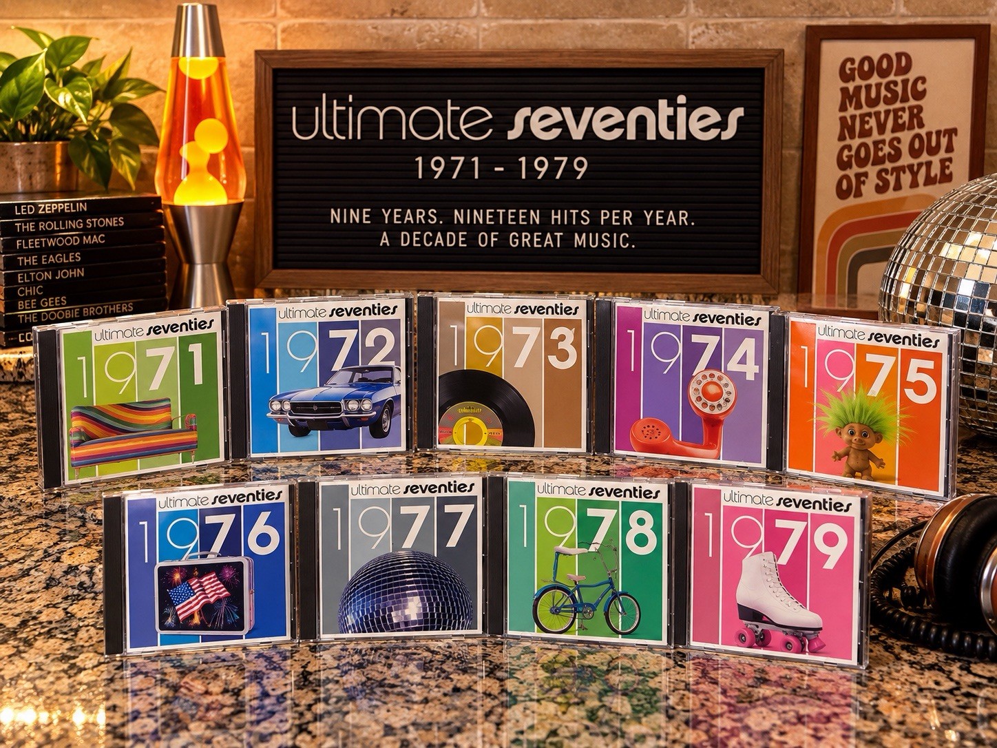 Time Life Ultimate Seventies 1971-1979 9 CD Set 70s Hits 1971 Sealed
