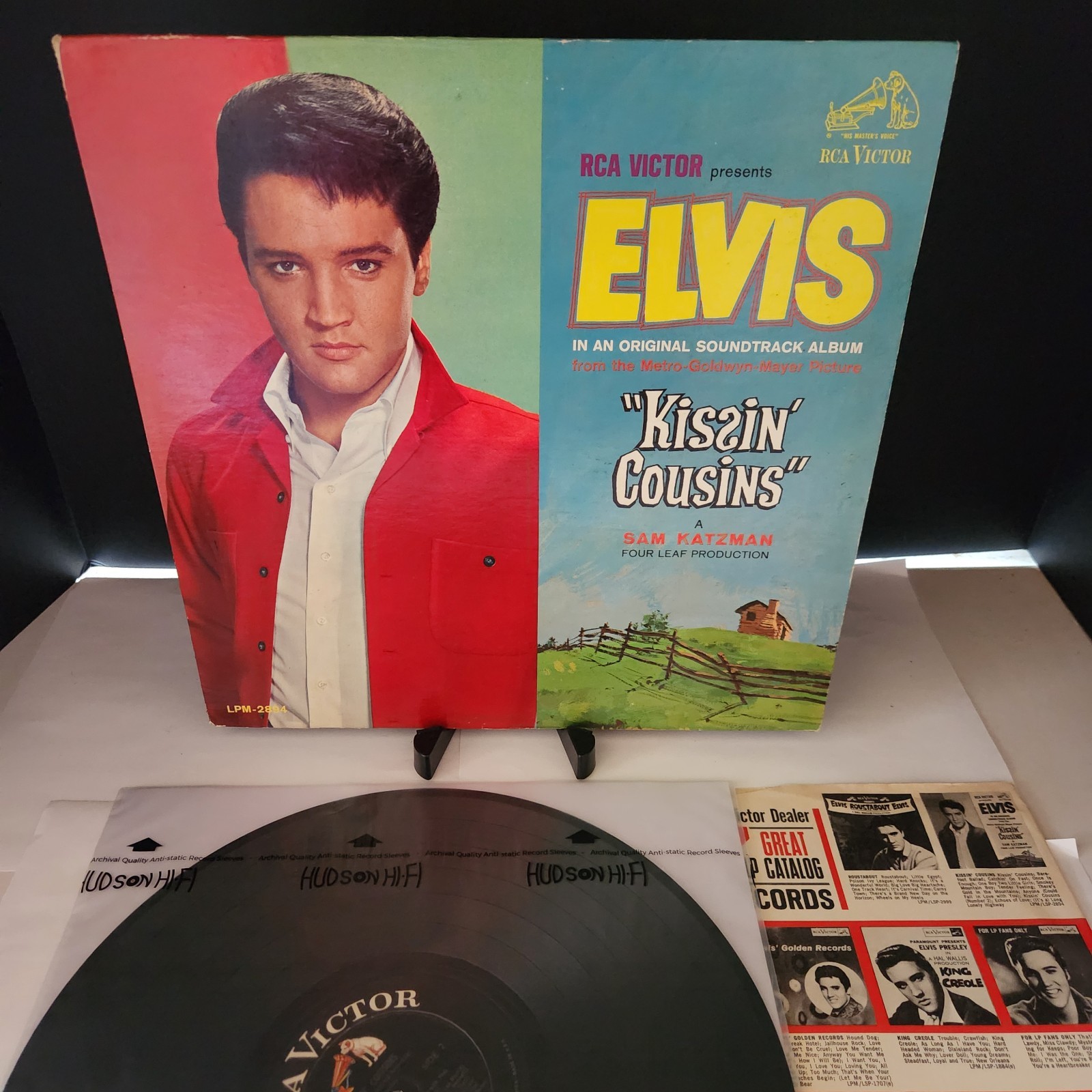 Elvis Presley Kissin Cousins LPM-2894 / Orig 1964 Mono /No Cast Cover Indy 4S VG
