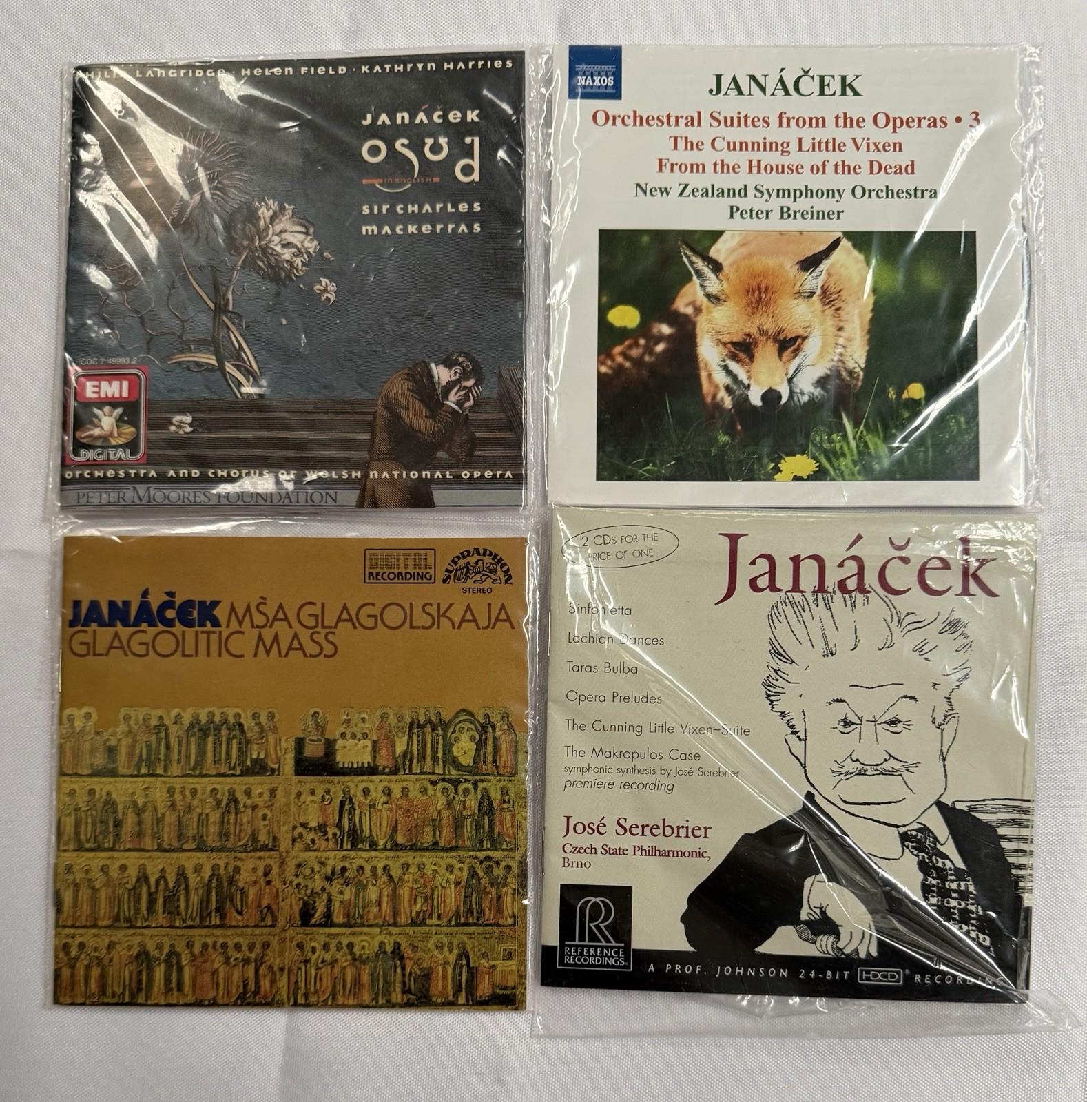 Lot 4 LEOS JANACEK Albums 5 CDs Classical Orchestral Music MINT DISCS No Cases