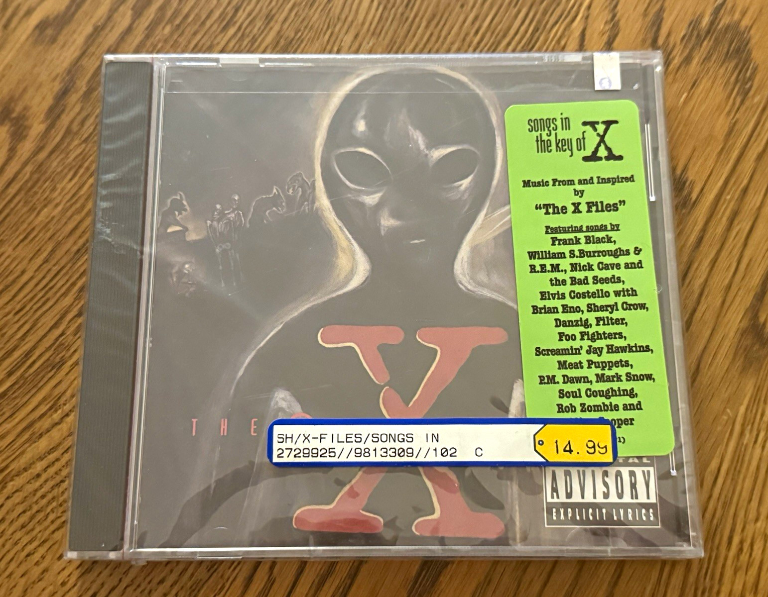 Songs in the Key of X (CD, Soundtrack, 1996) X-Files Warner Bros OOP SEALED NEW