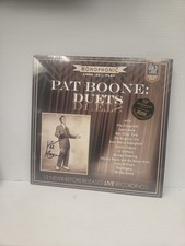 PAT BOONE Duets SIGNED Autographed RARE SEALED LimitED/#'ED PROMO Black Vinyl LP picture