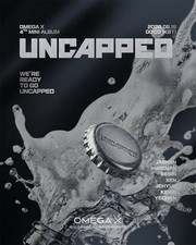 OMEGA X UNCAPPED 4th Mini Album CD+Tin Case+Sticker+2Card+8 Post Card+Opener+POB picture