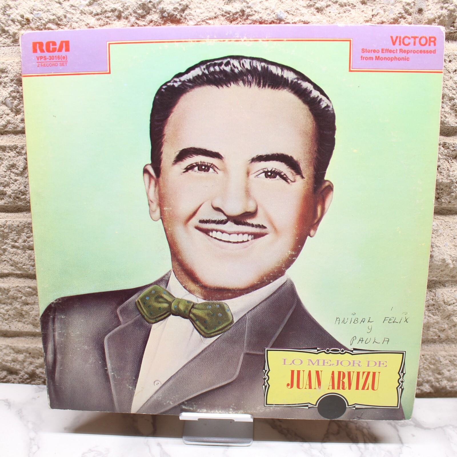 Lo Mejor de Juan Arvizu  Vinyl Record 2 x LP G+ Album