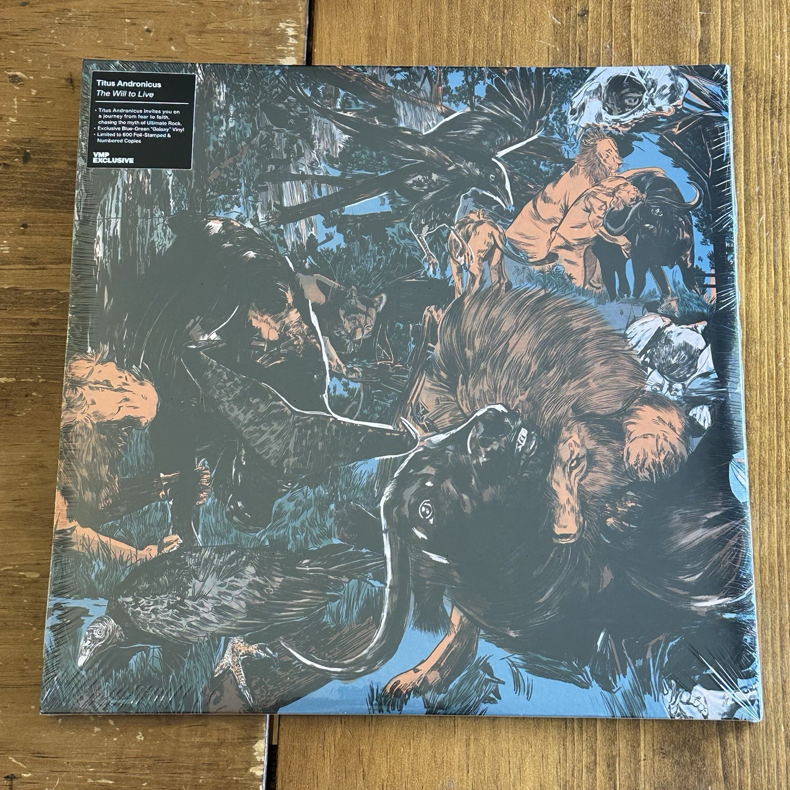 TITUS ANDRONICUS The Will to Live LP new sealed VMP ltd #d 483/600 Blue-Green LP