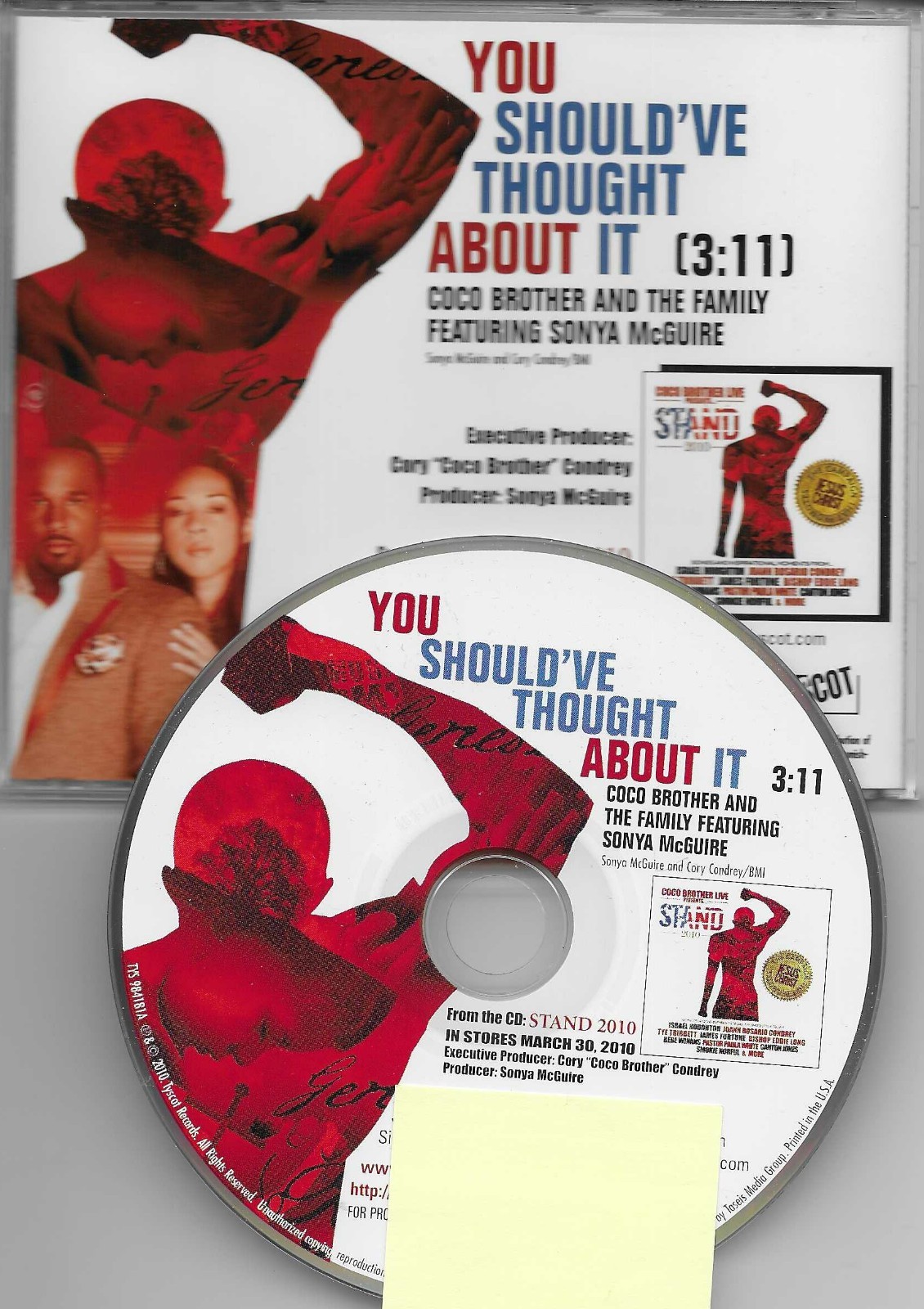 COCO BROTHER You Should’ve Thought About it 2010 PROMO Radio DJ CD single MINT