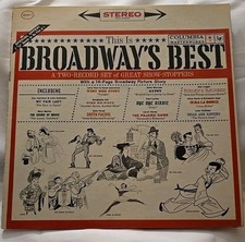 VTG STEREO BROADWAY'S BEST 2 RECORD SET PICTURE STORY COLUMBIA VINYL LP RECORD picture