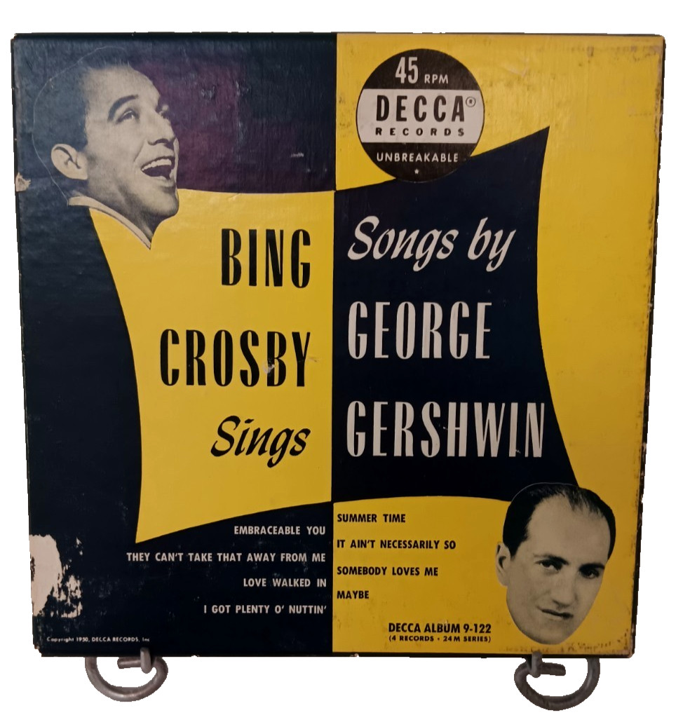 VTG Bing Crosby Sings Songs by George Gershwin 4 Record Set 1949 Unplayed RARE