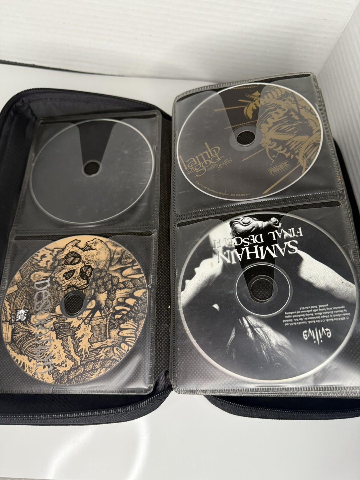 Cd Lot Of 96 Loose In Binder Rock ,metal,Rap Mixed Lot
