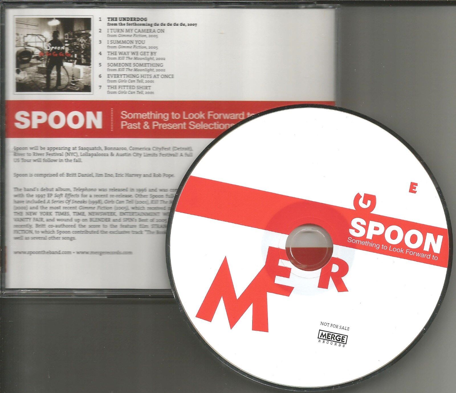 SPOON Something to Look Forward to CAREER HITS SAMPLER PROMO DJ CD 2007 USA MINT