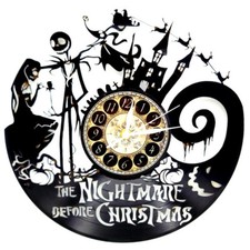 THE NIGHTMARE BEFORE CHRISTMAS | Vinyl Record Clock | Christmas Wall Art Gift picture