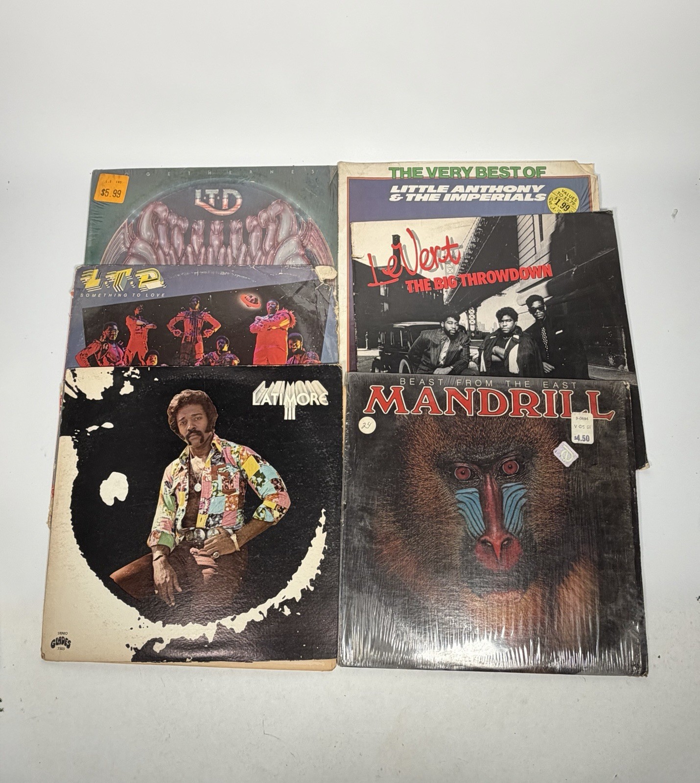 Vintage Soul Funk R&B Vinyl LP Lot of 6 Mandrill LeVert LTD Latimore