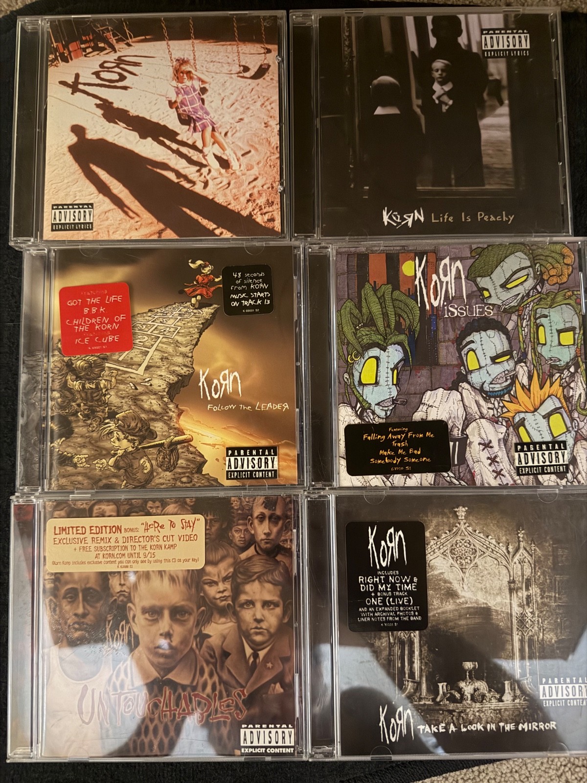 Korn cd collection lot of 6 cds
